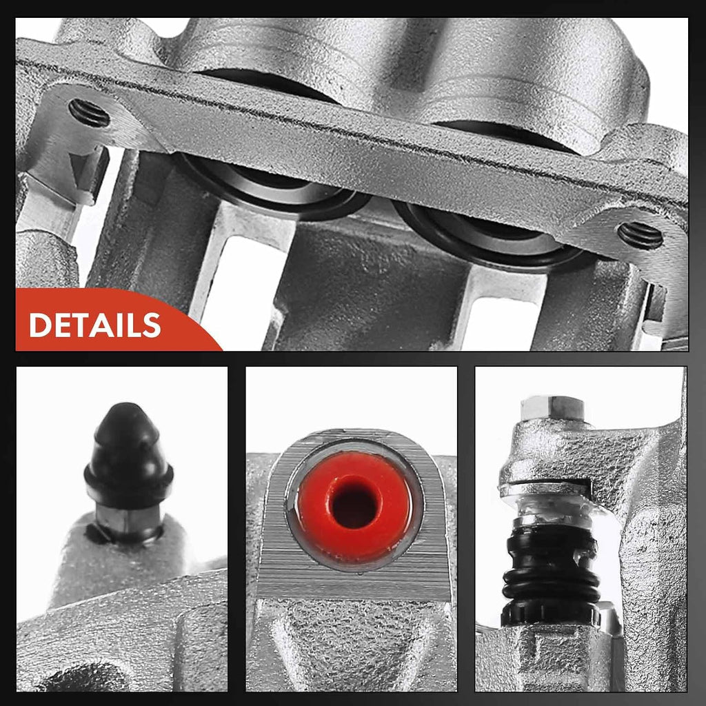 A-Premium Disc Brake Caliper Assembly with Bracket Compatible with Ford & Lincoln Models - F-150 1999-2003, F150 Heritage 2004, Blackwood 2002 - Front Driver and Passenger Side, 2-PC Set