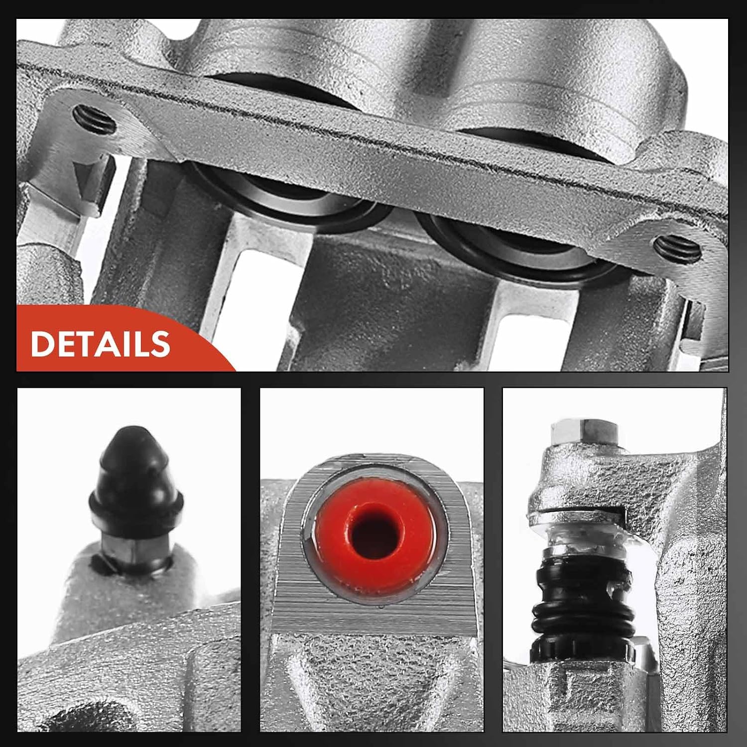 A-Premium Disc Brake Caliper Assembly with Bracket Compatible with Ford & Lincoln Models - F-150 1999-2003, F150 Heritage 2004, Blackwood 2002 - Front Driver and Passenger Side, 2-PC Set