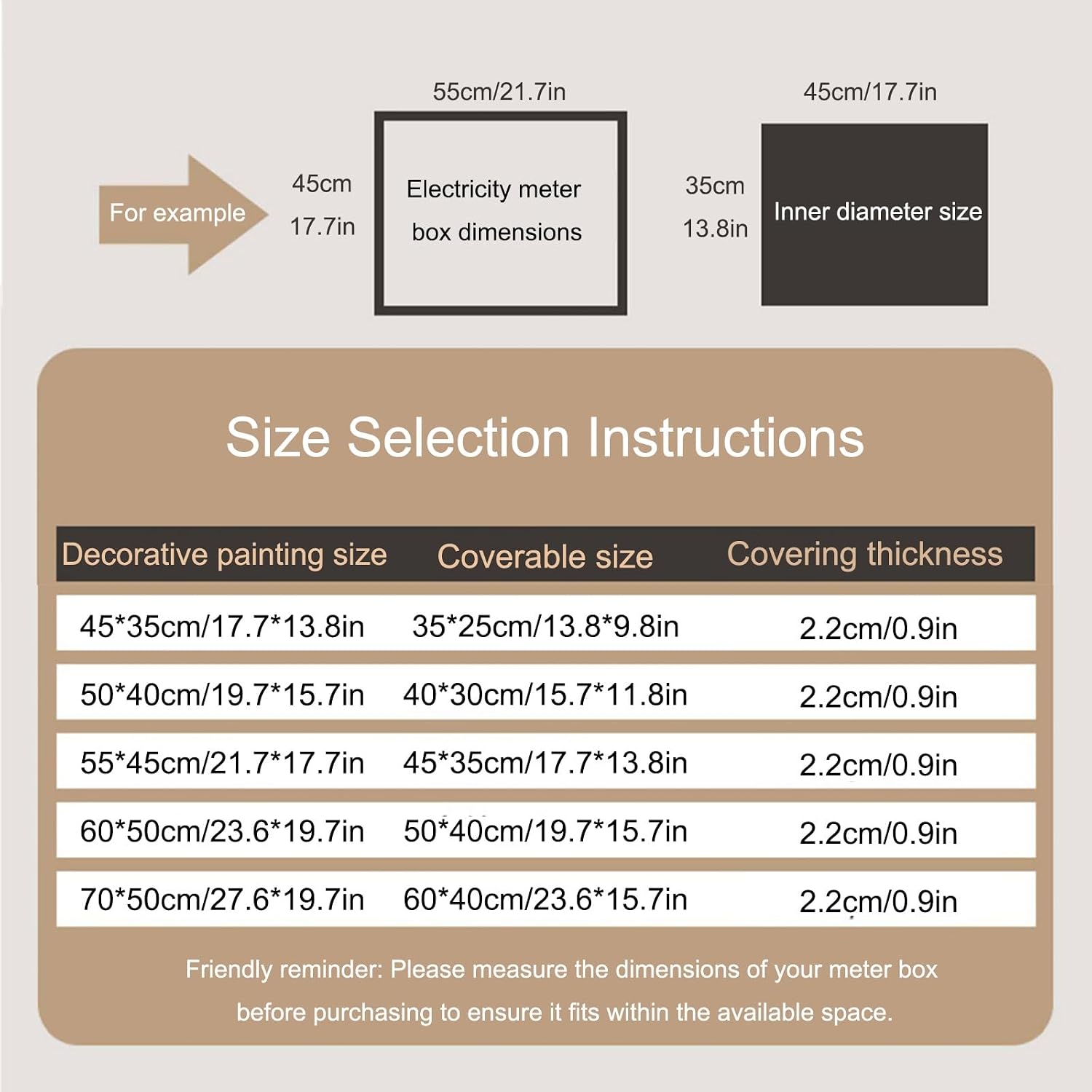 JHDXL Breaker Box Cover, Electrical Panel Cover Decorative, Electric Meter Box Decorative Painting, Crystal Porcelain Painting, for Living Room Home Offices Wall(Black5,70 * 50cm/27.6 * 19.7in)