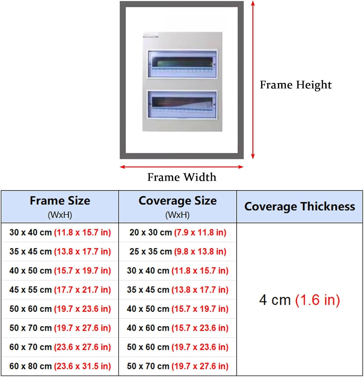 Electrical Panel Cover Pure Color Distribution Box Decorative Painting, 12 16 18 20 24 in Vertical Electric Panel Cover, Fuse Box Cover Cabinet for Restaurant Cafe(Style F,60 x 70 cm (23.6 x 27.6 in))