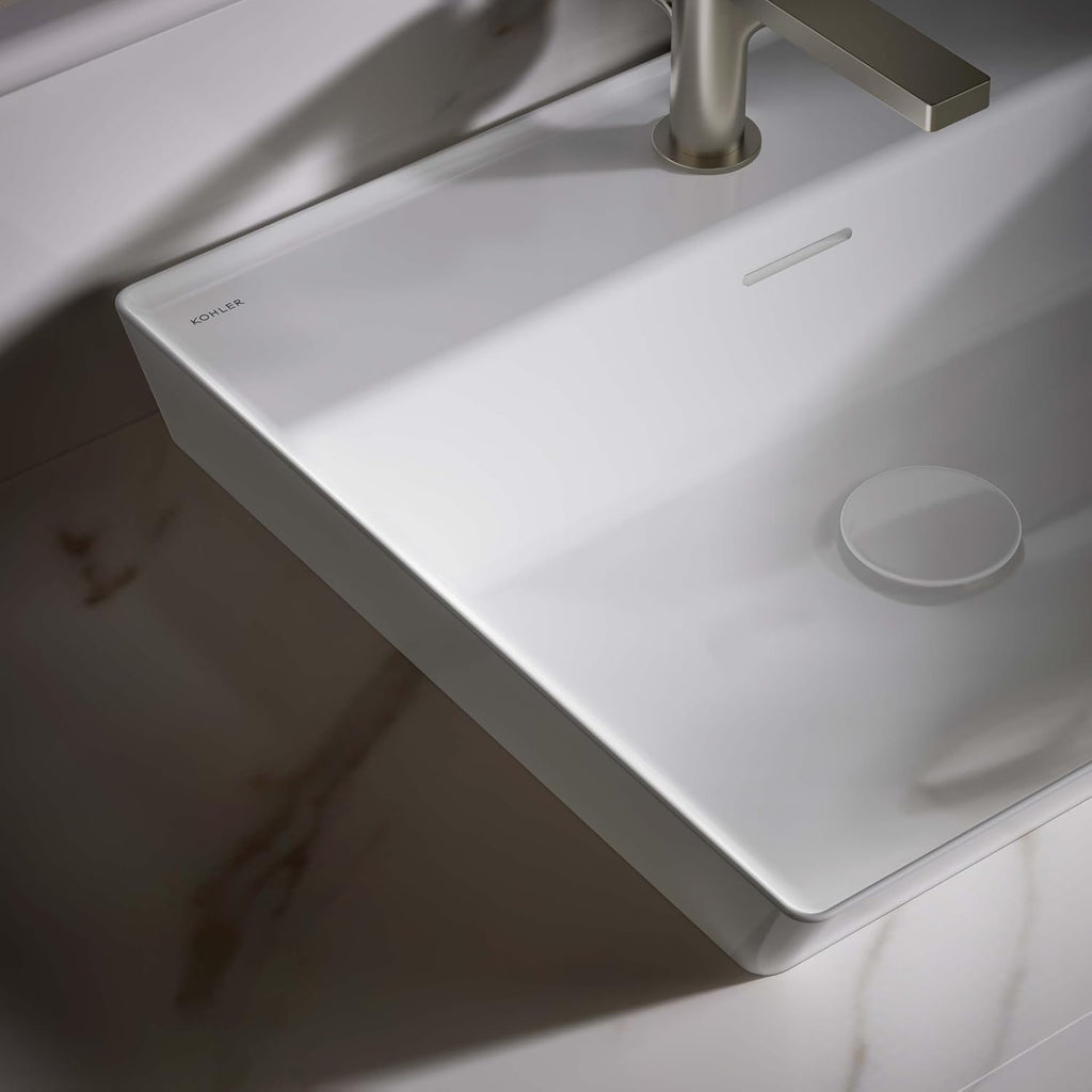 KOHLER Brazn Rectangle Vessel Bathroom Sink