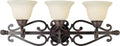 Maxim Lighting Manor 3-Light Bath Vanity Light | Rubbed Bronze Finish | Transitional Indoor Light Fixture | Ideal for Bathrooms & Powder Rooms | Dimmable Damp Rated | 12213FIOI