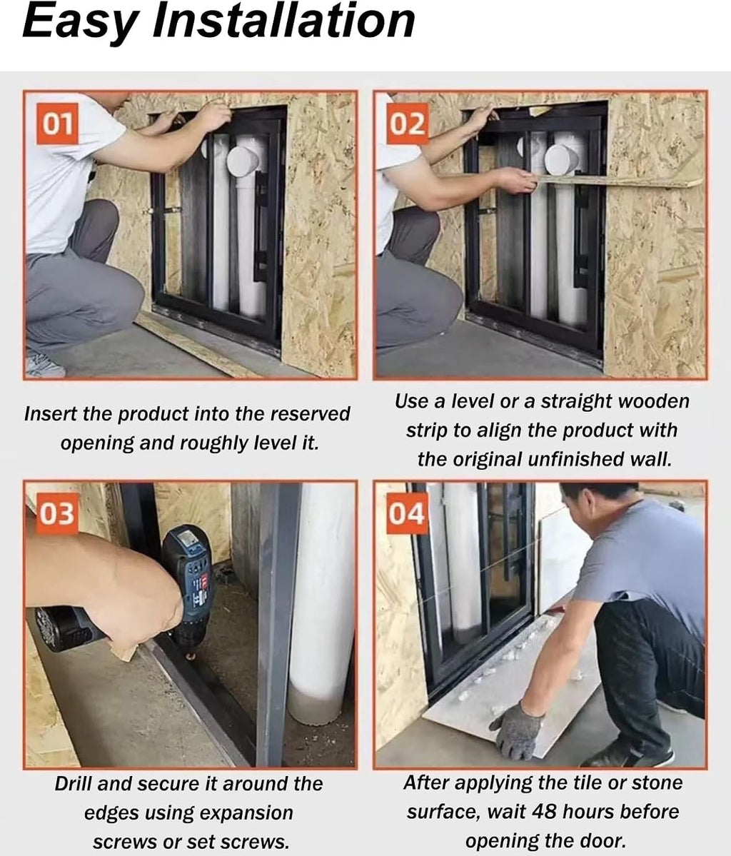 Concealed Access Panel for Plumbing & Electrical - Steel Frame Drywall Inspection Hatch Cover 12x12, 14x14, 16x16 inches - Easy Installation, Durable & Secure Solution