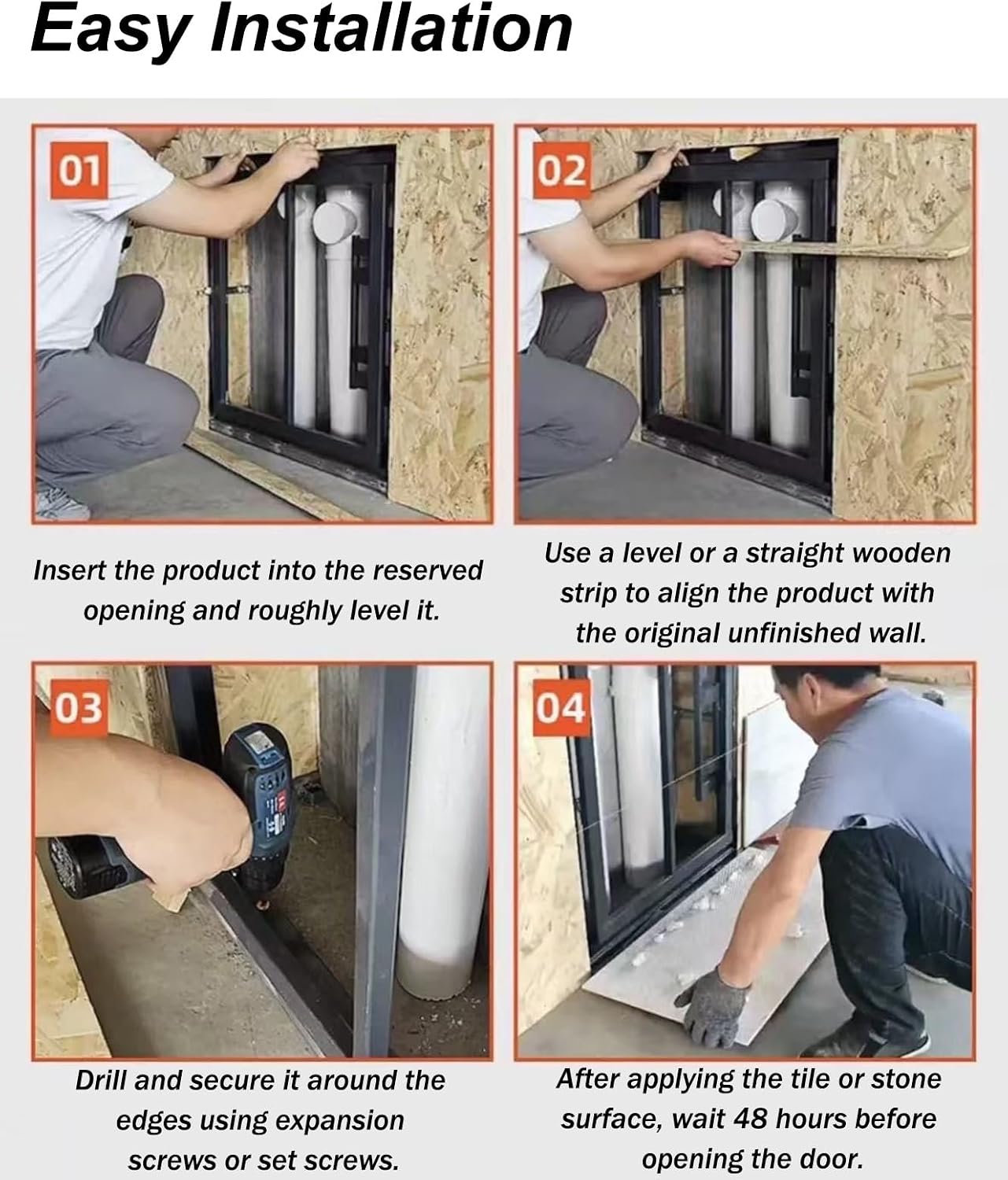 Concealed Access Panel for Plumbing & Electrical - Steel Frame Drywall Inspection Hatch Cover 12x12, 14x14, 16x16 inches - Easy Installation, Durable & Secure Solution