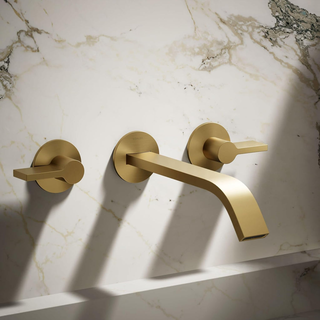 Kohler T23888-2MB Components Plumbing Fixtures, Vibrant Brushed Moderne Brass