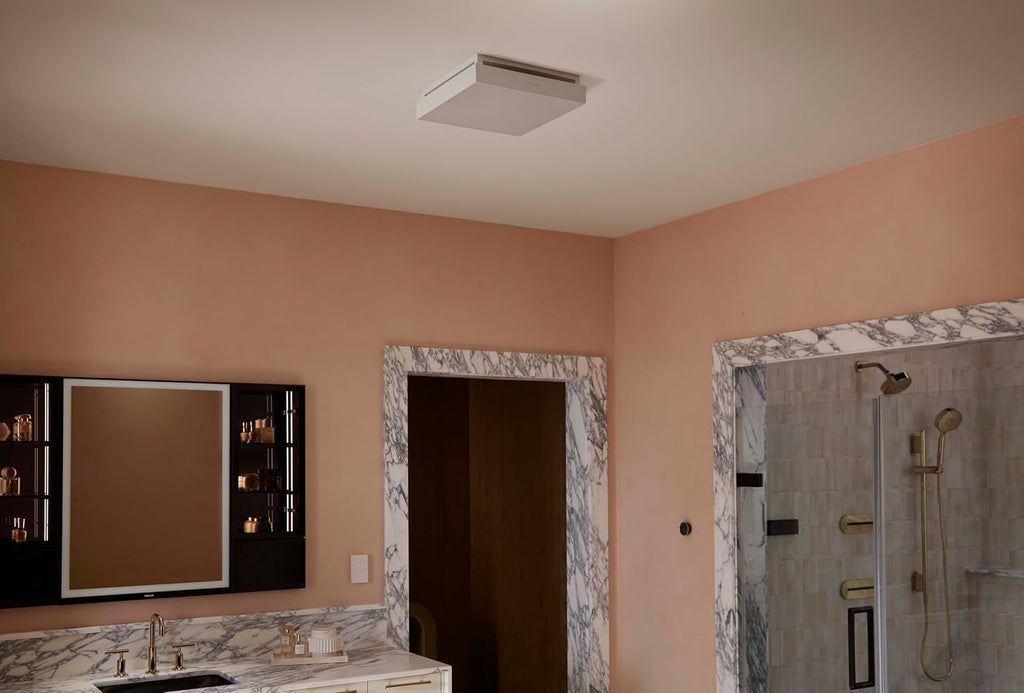 KOHLER Atmo Bathroom Exhaust Fan, Ceiling Vent for Bathroom, 13-7/8' X 13-7/8'