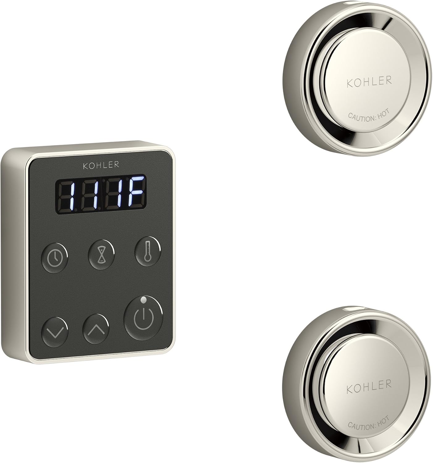 KOHLER K-5558-SN Invigoration Series Tandem Steam Generator Control Kit, Vibrant Polished Nickel