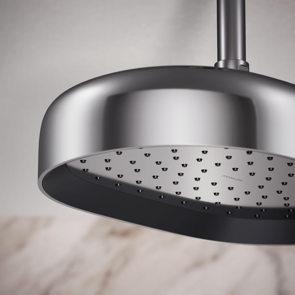 Kohler 26293-CP Statement® Oblong 12' single-function rainhead, 2.5 gpm, Polished Chrome