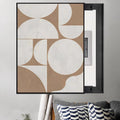 Wall Breaker Box Cover Art Tan, Decorative Electrical Panel Cover for Hide Fuse Box/Meter Box, Indoor Fuse Box Cover for Home/Kitchen(F,50x70cm(19 3/4x27 1/2in))