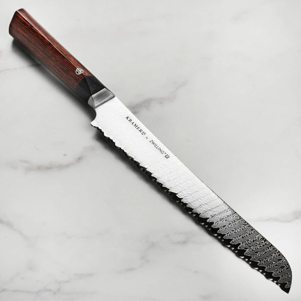 ZWILLING KRAMER Meiji 10-inch Razor-Sharp German Bread Knife, Made in Company-Owned German Factory with Special Formula Steel perfected for almost 300 Years