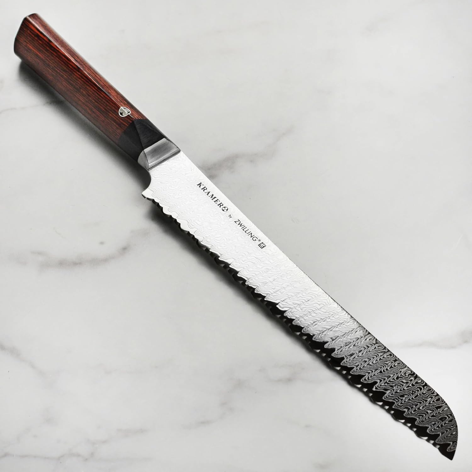 ZWILLING KRAMER Meiji 10-inch Razor-Sharp German Bread Knife, Made in Company-Owned German Factory with Special Formula Steel perfected for almost 300 Years