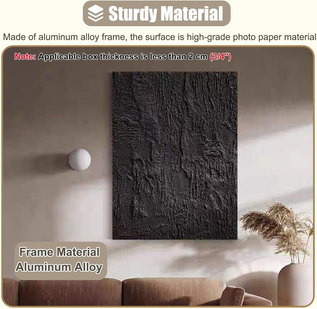 Decorative Breaker Box Cover Art Stone Texture, Outdoor Fuse Box Panel Covers for Wall/Replacement, Indoor Electricity Meter Box Plate for Kitchen(Deep Coffee,40x60cm(15 3/4x23 5/8in))