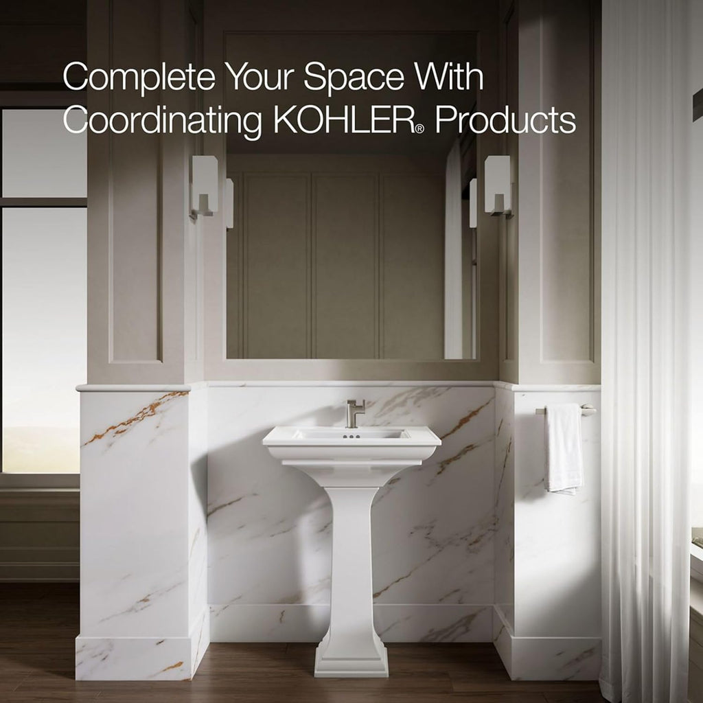 Kohler 2337-8-NY Memoirs® Stately 22-3/4' rectangular drop-in bathroom sink, Dune