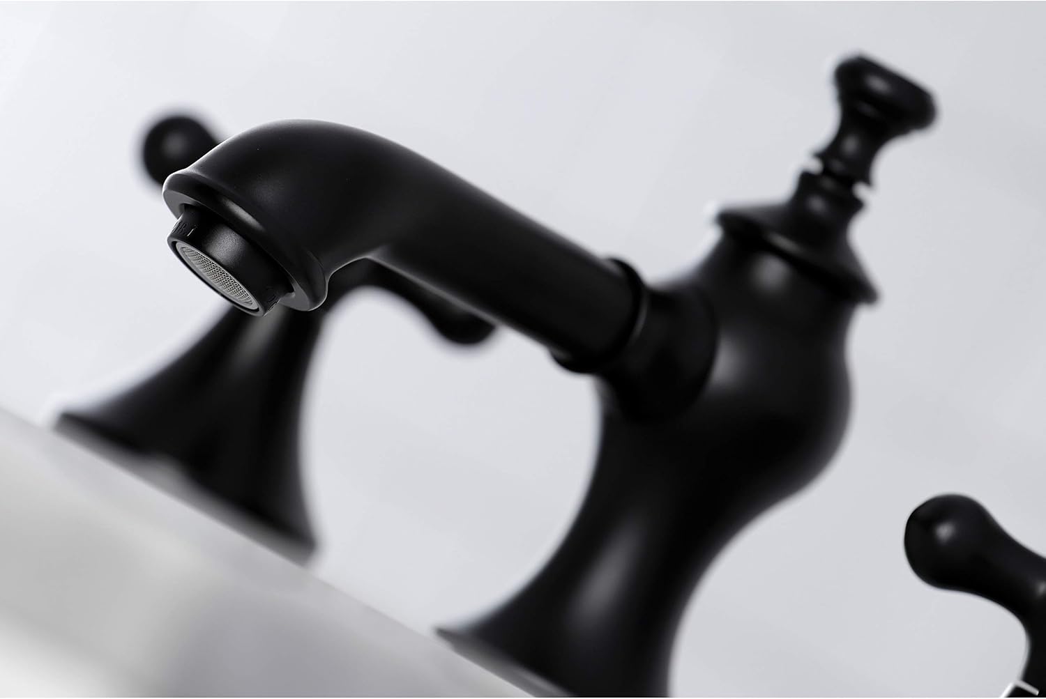Kingston Brass KC7060AX Vintage 8 in. Widespread Bathroom Faucet, Matte Black