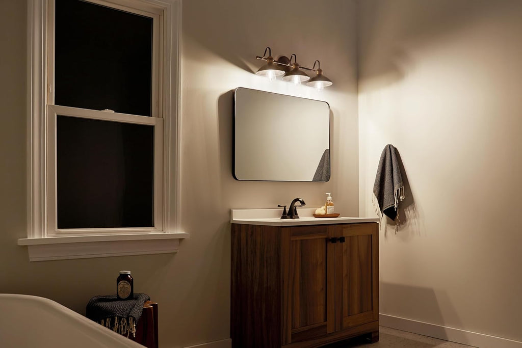 Kichler Lighting Clyde 26.25' 3 Light Vanity Light in Olde Bronze®