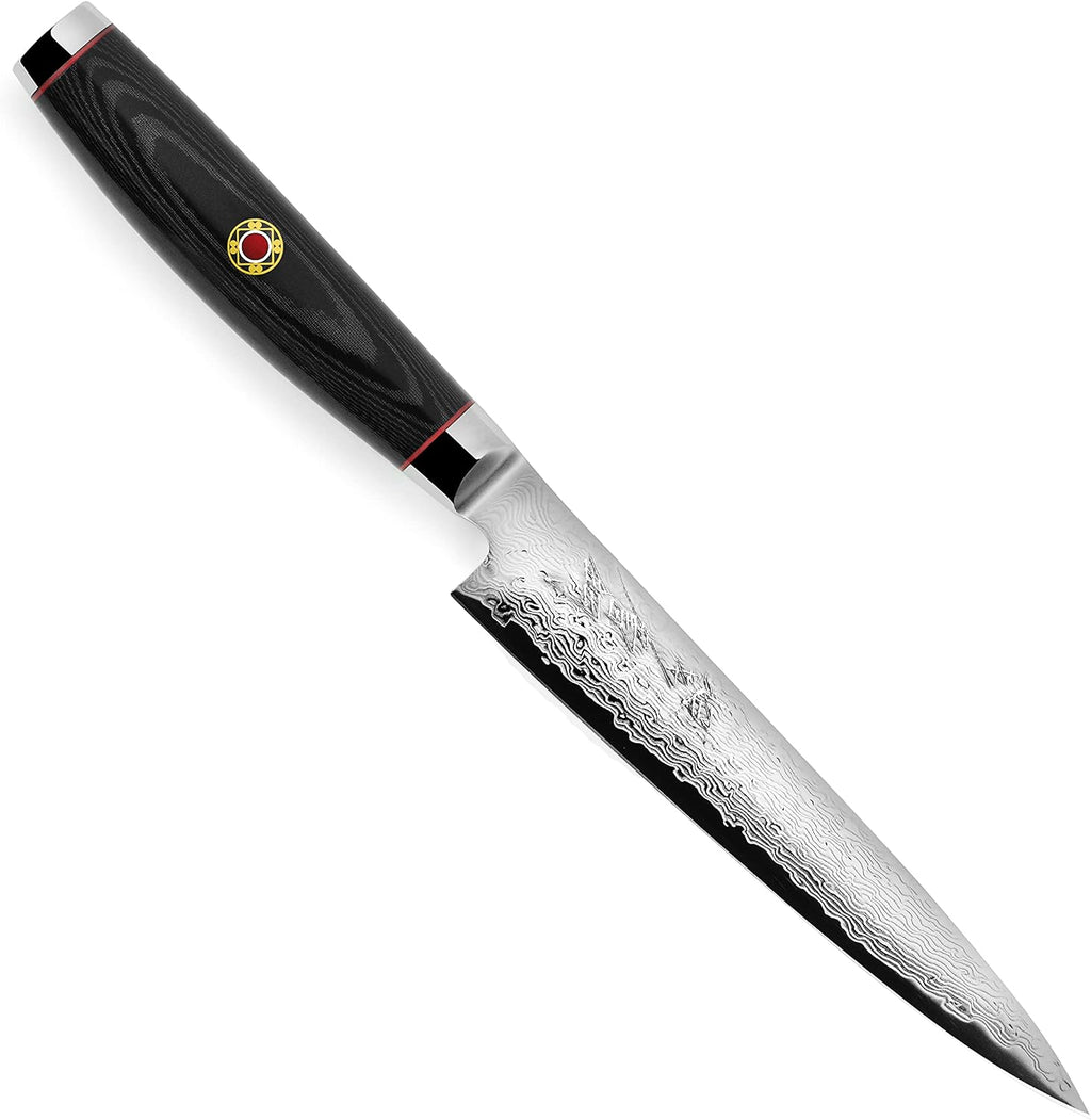Enso SG2 Utility Knife - Made in Japan - 101 Layer Stainless Damascus, 6'
