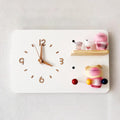 Electrical Panel Cover Solid Wood Circuit Breaker Box Cover Household, Electrical Panel Cover with Clock & Hook, Creative Power Distribution Box Protective Lid(White,W40 x L50 cm (15.8 x 19.7 in))