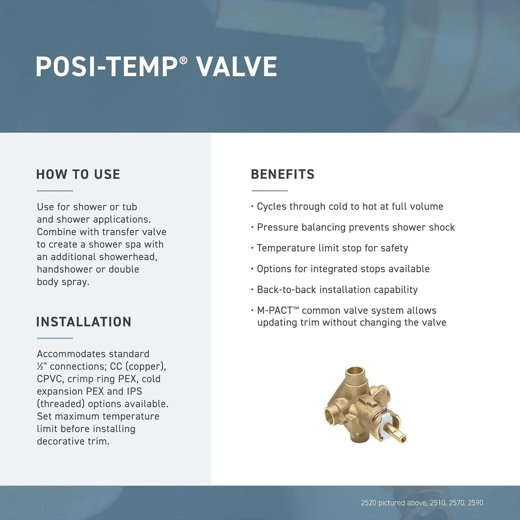 Moen Eva Oil Rubbed Bronze Posi-Temp Tub and Eco-Performance Shower Trim Kit, Valve Required, T2133EPORB