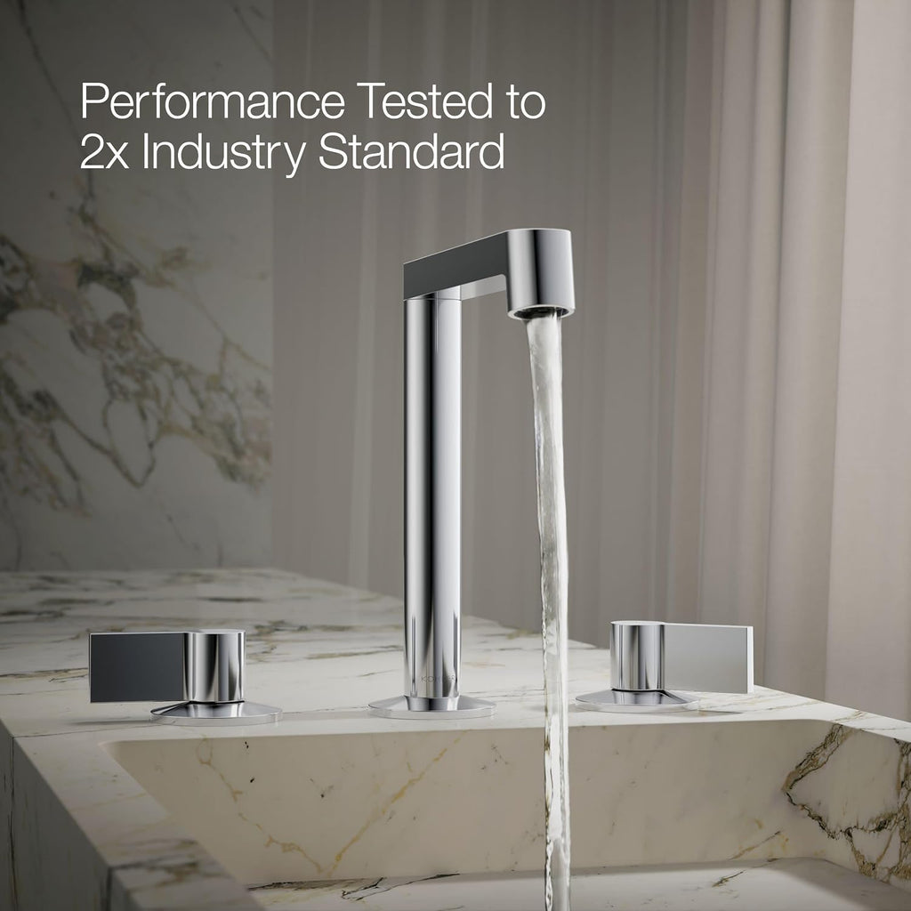 Kohler K-77974-4-CP Bathroom Sink Handles w/Lever Design Polished Chrome