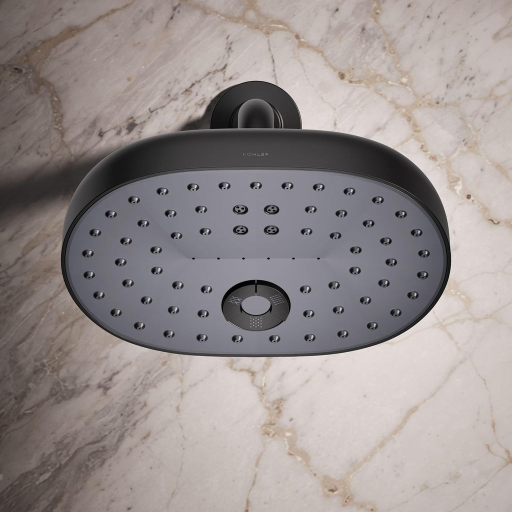 Kohler 26290-BL Statement® Three-function showerhead, 2.5 gpm, Matte Black