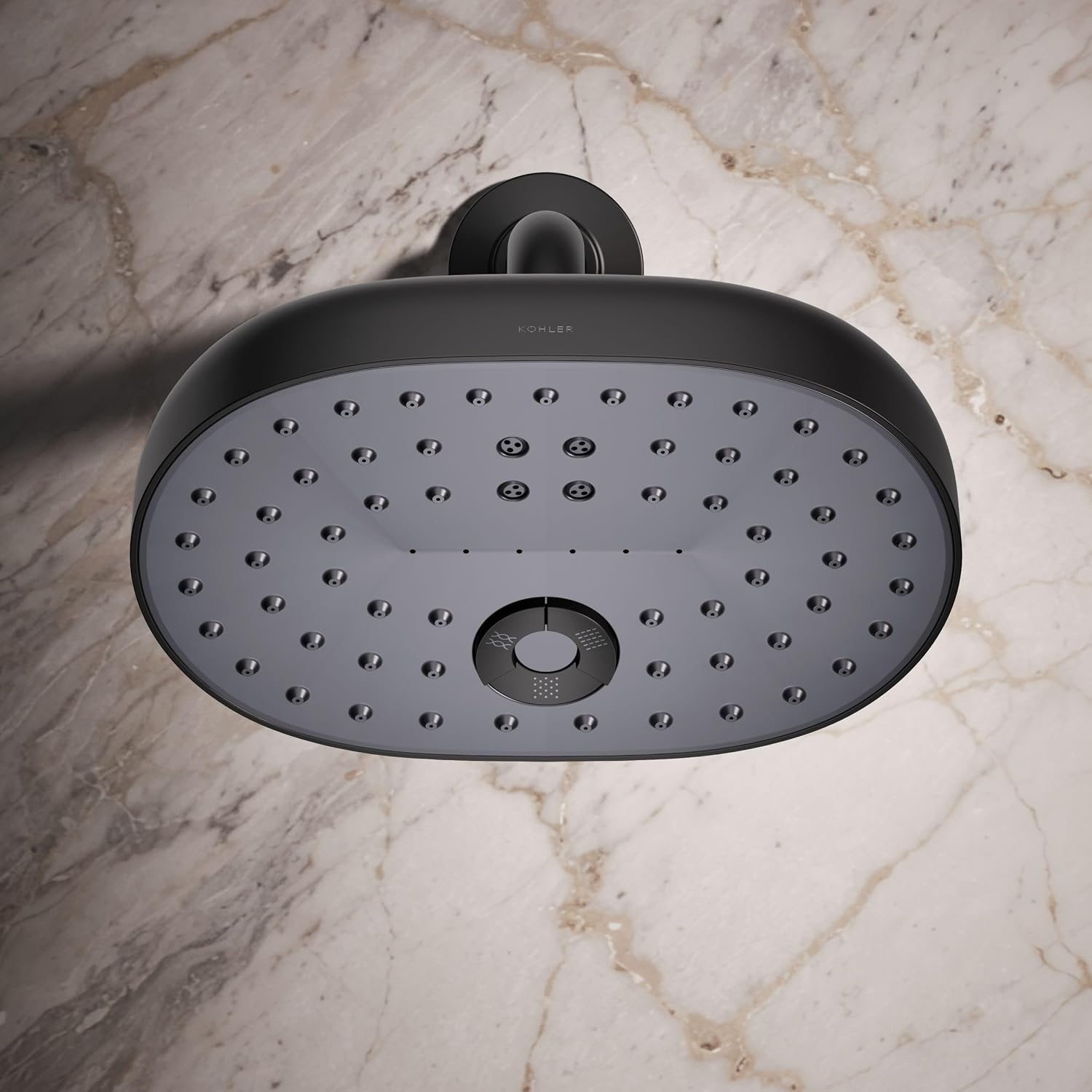 Kohler 26290-BL Statement® Three-function showerhead, 2.5 gpm, Matte Black