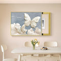 Meter Decorative Painting, Creative Switch Box, Hide Breaker Box Cover, PS Frame for Living Room Home Office, Various Styles Available(Blue 1,70 * 50cm/27.5 * 19.7in)