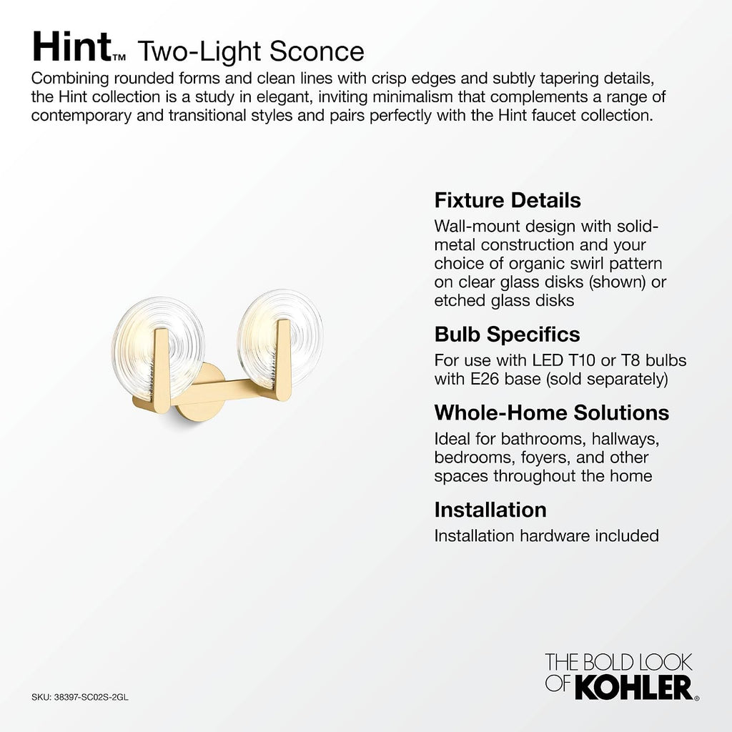 Kohler Hint Two-Light Sconce