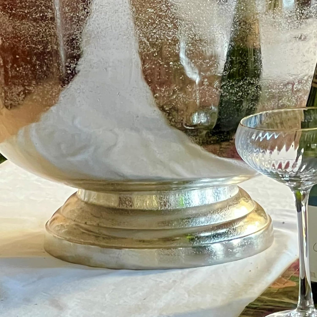 WHW Whole House Worlds Oversized Luxury Champagne Bucket with Old World Panache, 17.75 Inches, (45 cm) Grand Hotel Collection