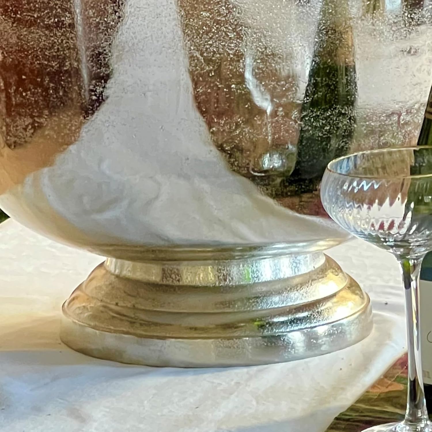 WHW Whole House Worlds Oversized Luxury Champagne Bucket with Old World Panache, 17.75 Inches, (45 cm) Grand Hotel Collection