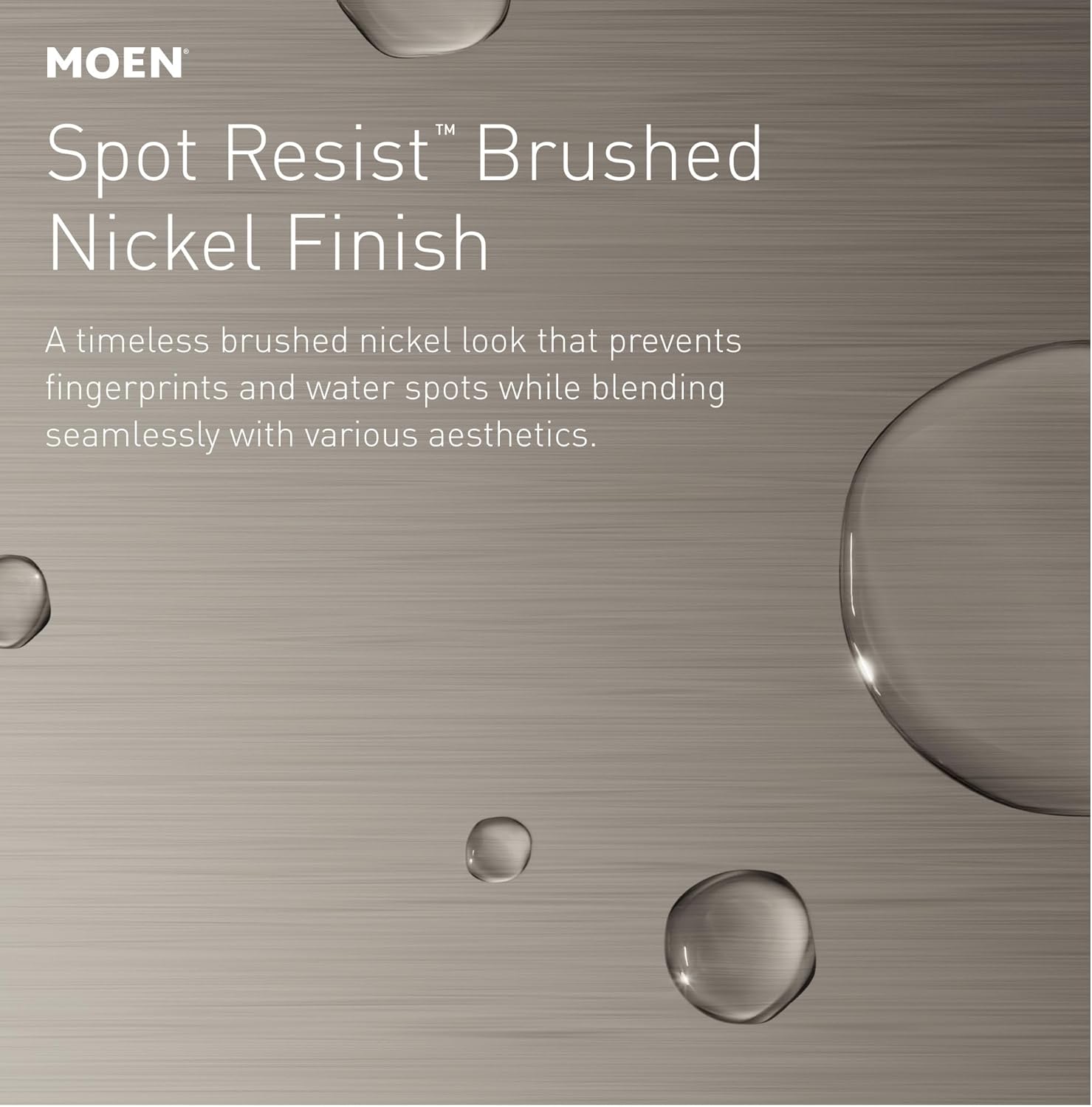 Moen Wetherly Spot Resist Brushed Nickel Two-Handle Centerset Bathroom Faucet with Drain Assembly, WS84850SRN
