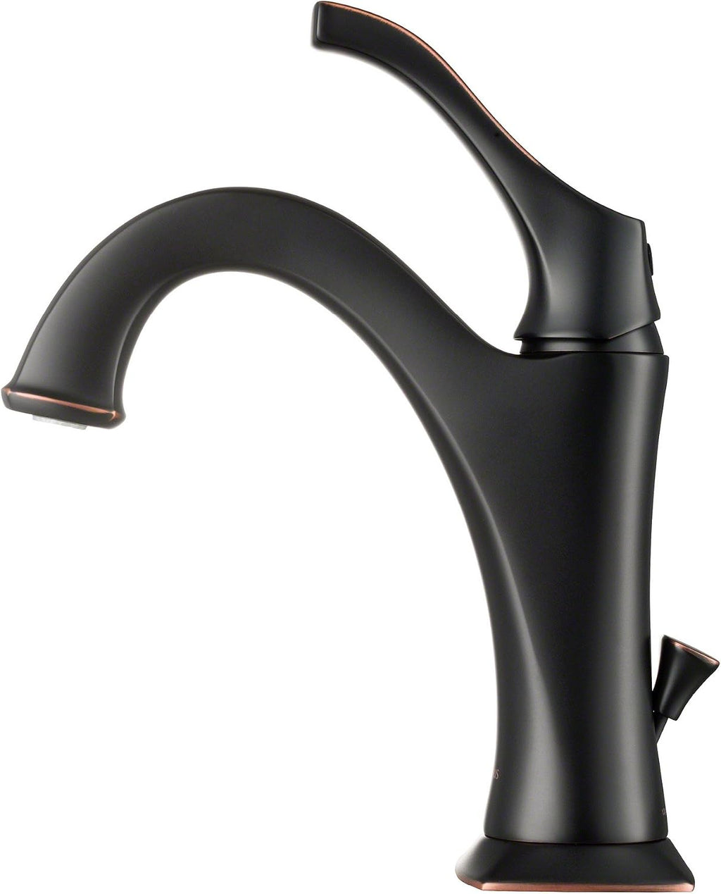 KRAUS KBF-1201ORB Arlo Single Handle Basin Bathroom Faucet with Lift Rod Drain and Deck Plate, Oil Rubbed Bronze