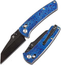 KANSEPT Elite Main Street Pocket Knife, 3.36'' Blackwash 20CV Sharp Tanto Blade, Timascus Handle with Axis Lock and Thumb Stud, Perfect Clip for EDC, Camping Survival Folding knives K1015M1