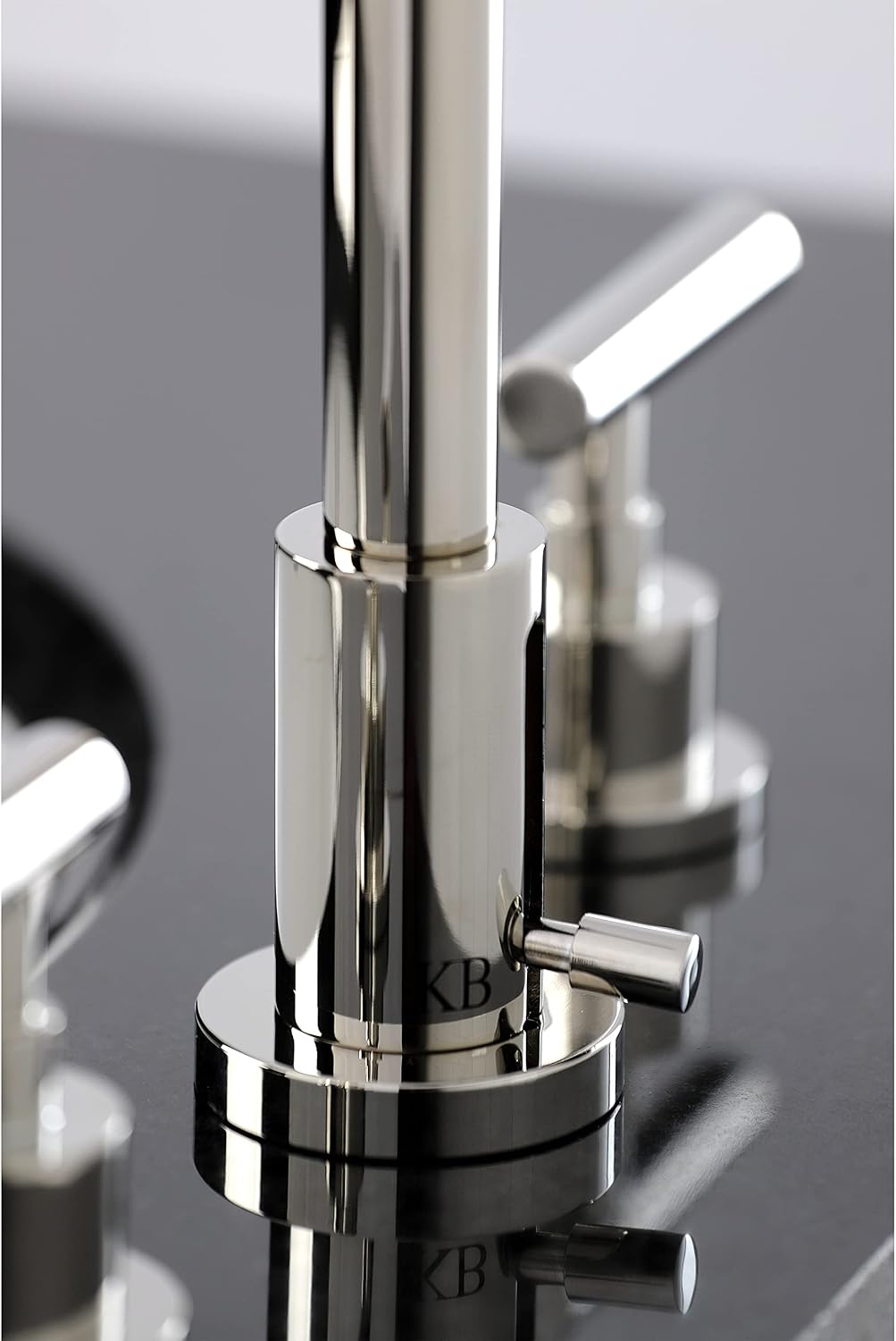 Kingston Brass FSC8929CML Manhattan Widespread Bathroom Faucet with Pop-Up Drain, Polished Nickel