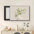 Hidden Electricity Meter Box Decorative Painting, Electrical Panel Cover for Home Decor, Breaker Box Pegboard Protection Cover, Crystal Film Surface(Black 2,60 * 45cm/23.6 * 17.7in)