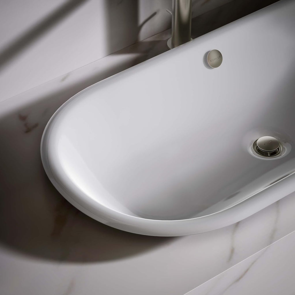 KOHLER K-20213-P5-0 Capsule Vessel/Drop-In/Under-Mount Bathroom Sink with Iron Gate painted Underside