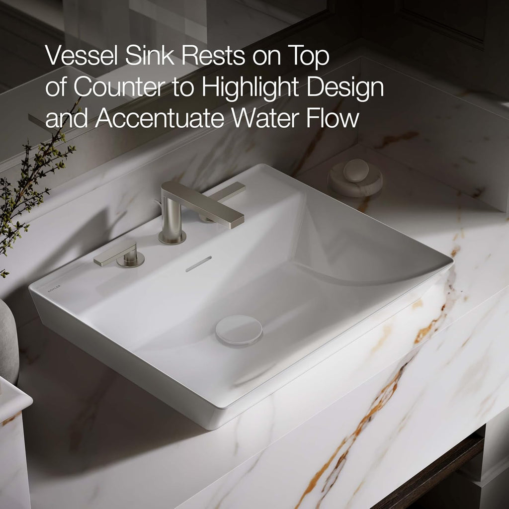 Kohler Brazn Rectangle Vessel Bathroom Sink