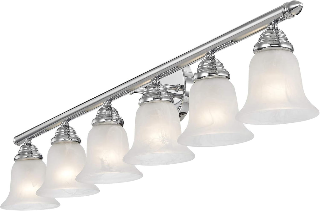 Livex Lighting 1066-05 Neptune 6-Light Bath Light, Chrome