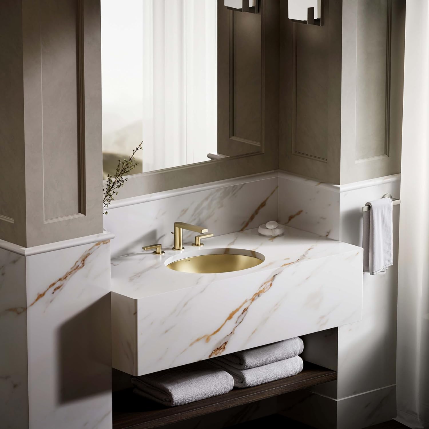 Bachata 20' Oval Drop-In/Undermount Bathroom Sink No Overflow