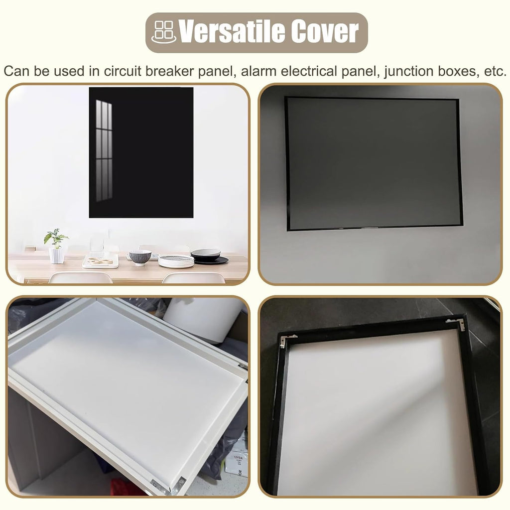 Detive Meter Box Cover for Electric Panel, Horizontal Breaker Box Lid, Indoor Kitchen & Farmhouse Accessory (Gray, 50x40cm / 19.7x15.7)