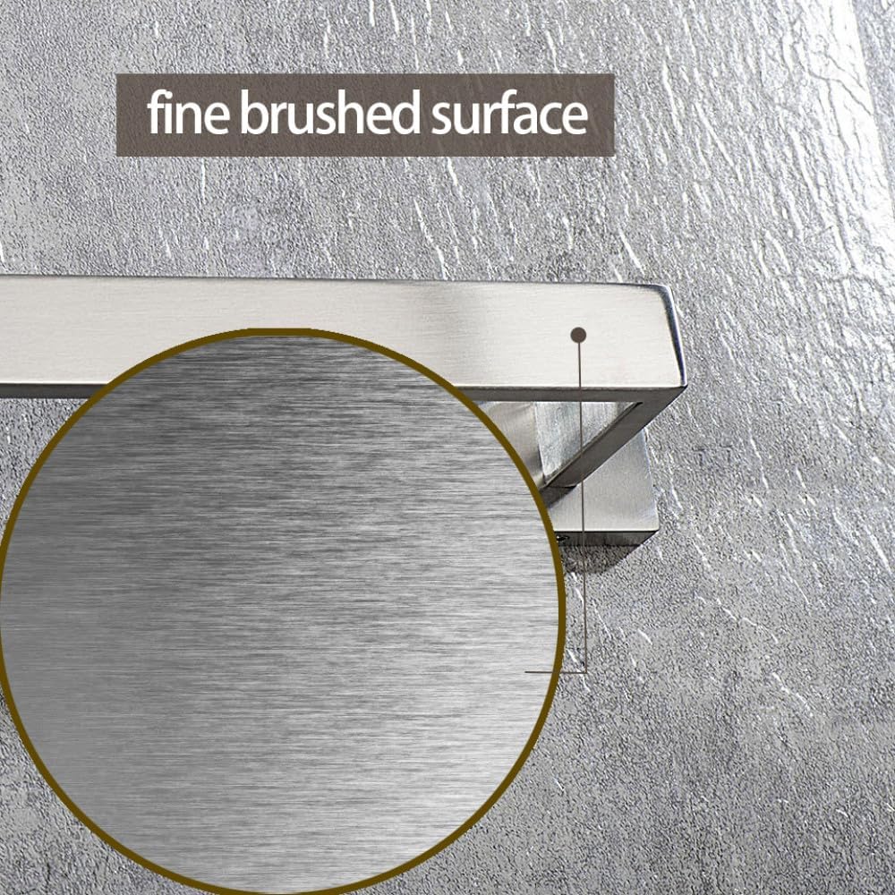 Stainless Steel Bathroom Accessories Brushed Nickel Towel Rack Toilet Paper Holder Towel Bar Hook Toilet Hardware,2 Bars 60cm,
