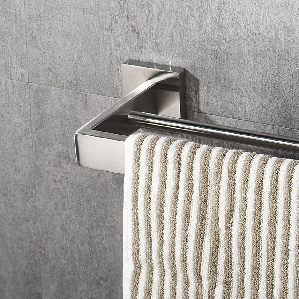 Stainless Steel Bathroom Accessories Brushed Nickel Towel Rack Toilet Paper Holder Towel Bar Hook Toilet Hardware,2 Bars 60cm,