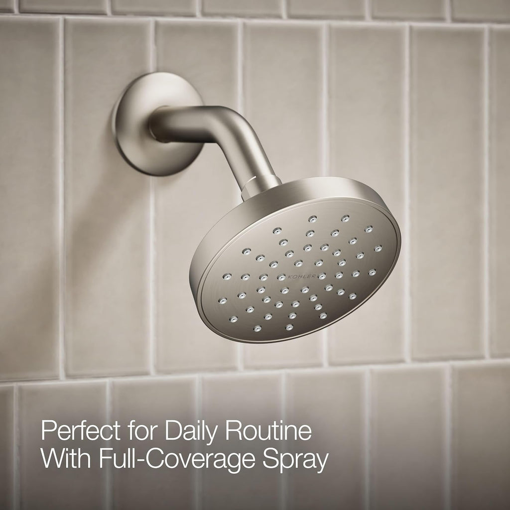 KOHLER TS35321-4Y-BN, Elate Rite-Temp Shower Trim with Single Function 2.5 GPM Showerhead, Vibrant Brushed Nickel, Relaxing Shower, Corrosion-Resistant