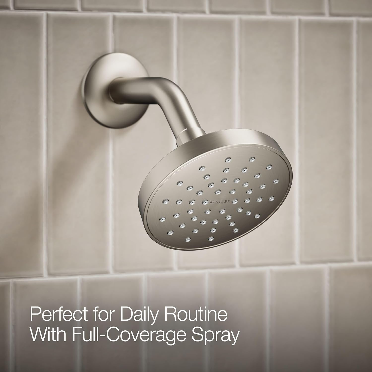 KOHLER TS35321-4Y-BN, Elate Rite-Temp Shower Trim with Single Function 2.5 GPM Showerhead, Vibrant Brushed Nickel, Relaxing Shower, Corrosion-Resistant