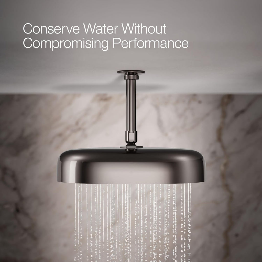 Kohler 26293-G-TT Statement® Oblong 12' single-function rainhead, 1.75 gpm, Vibrant Titanium