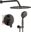 SR SUN RISE Shower Faucet - 12 Inch Multifunctional High Pressure Shower Head System with Handheld Shower Head Fixtures - Valve Included - Oil Rubbed Bronze