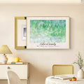 Meter Decorative Painting, Creative Switch Box, Hide Breaker Box Cover, PS Frame for Living Room Home Office, Various Styles Available(Green 4,70 * 50cm/27.5 * 19.7in)