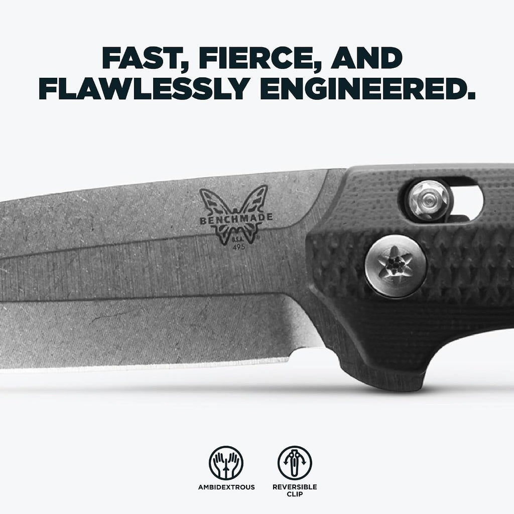 Benchmade - Vector 495 EDC Knife with Black G10 Handle (495)