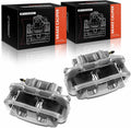A-Premium Disc Brake Caliper Assembly with Bracket Compatible with Select Chevrolet Models - Corvette 1997 1998 1999 2000 2001 2002 2003 2004, V8 5.7L - Front Driver and Passenger Side, 2-PC Set