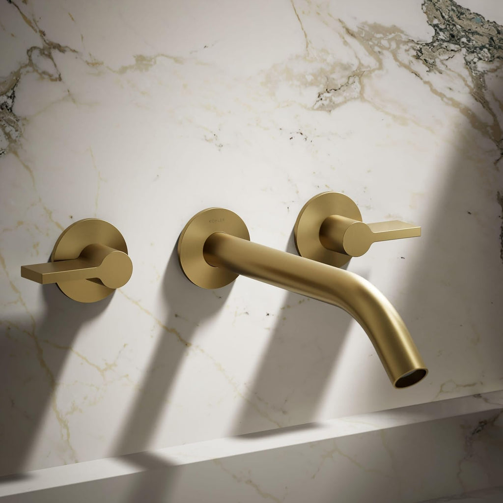 Kohler T77981-4-2MB Components Plumbing Fixtures, Vibrant Brushed Moderne Brass