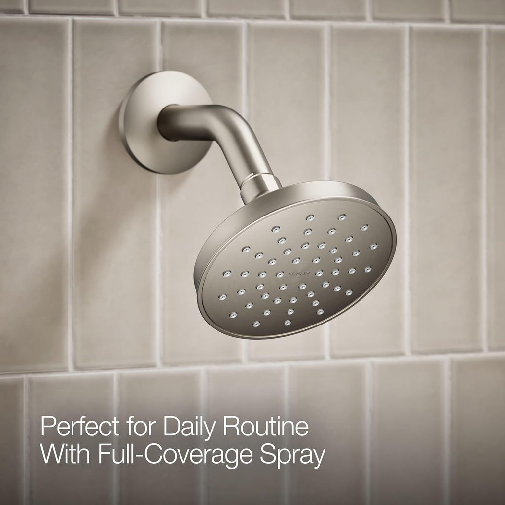 Kohler TS27392-4G-BN SIMPLICE Rite-Temp Pressure-Balancing 1.75 GPM Shower Faucet Trim Set, Vibrant Brushed Nickel